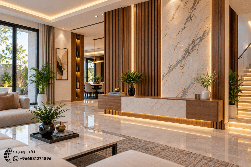 بديل الرخام الفاخر للجدران بتصميم عصري وأنيق